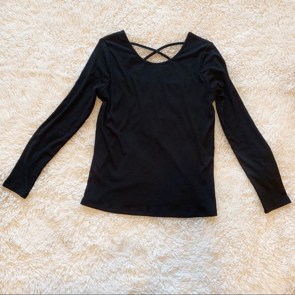 Other - Girls Peyton bre Josie cross back too black 8 NWT